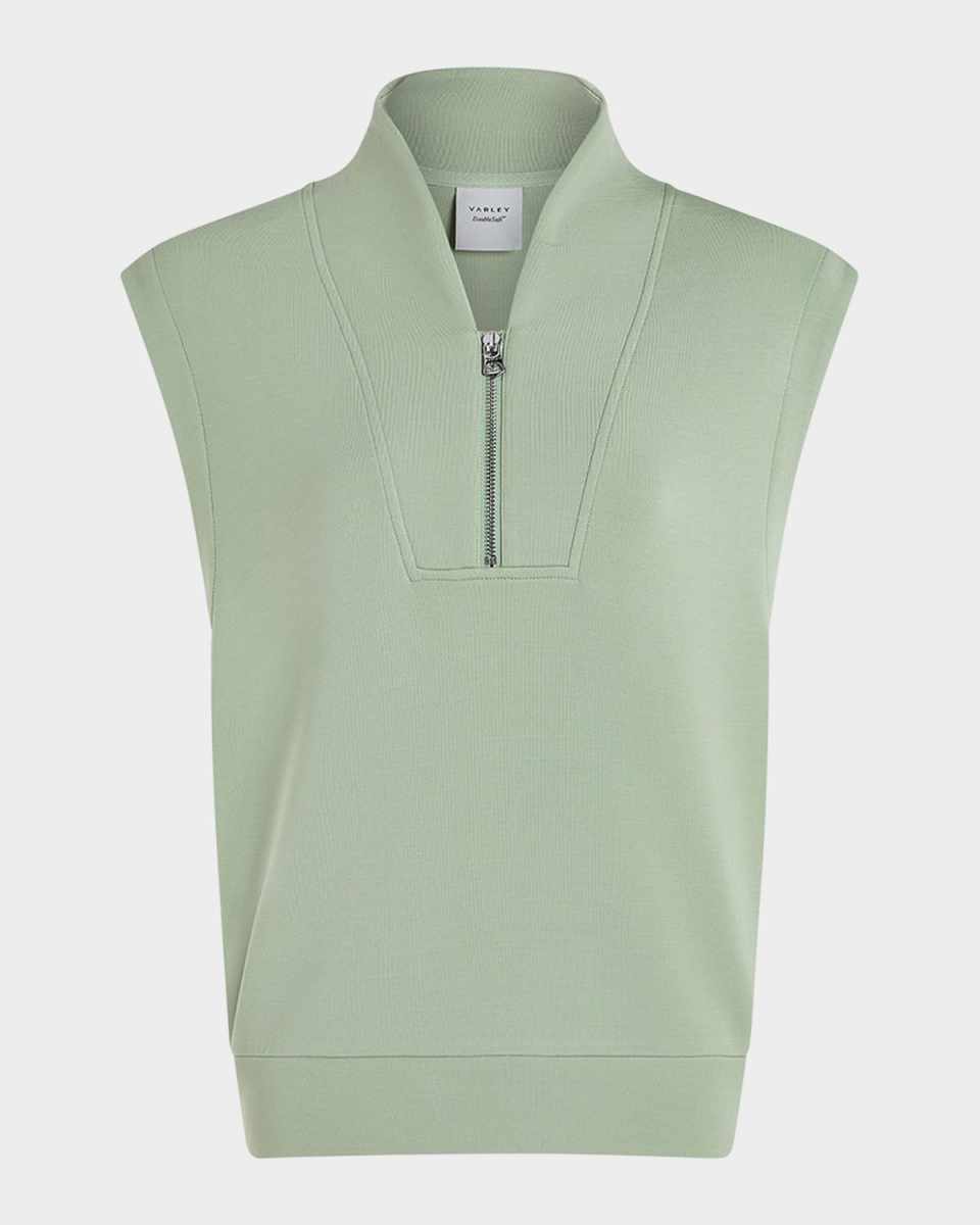 Loretta Half-Zip Sleeveless Sweatshirt